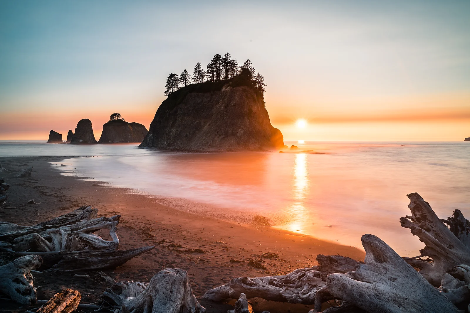 Sea Rock Sunset